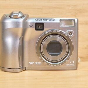 OLYMPUS SP-310 7.1MP Digital Camera, 3x Optical Zoom, Silver